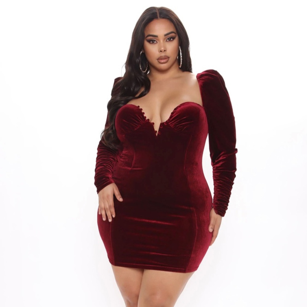 Plus size Fashion Nova Valentine’s Day dress